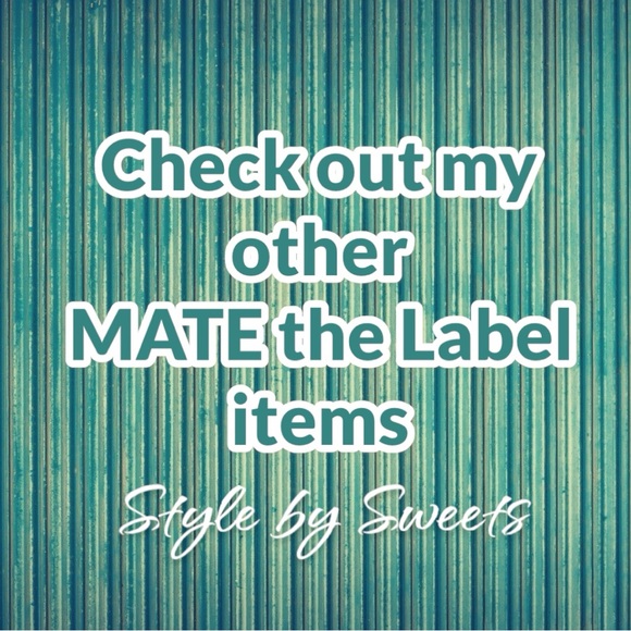 $128 MATE the label Organic Fleece Relaxed Pocket Sweatpant Jet Black NWT - Picture 6 of 6